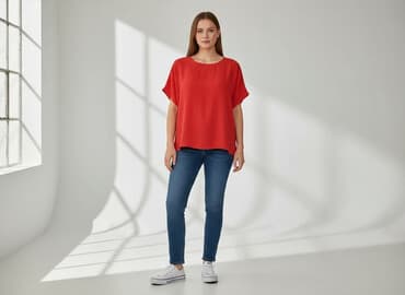 reserved czerwona bluzki: Bluzka damska, rozmiar M — 6