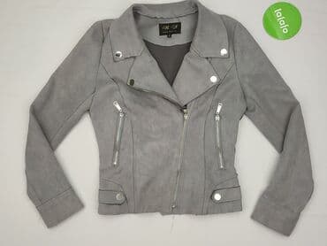 h m marynarka w paski: HF, Kurtka skórzana damska, S — 4