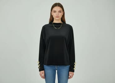 bluzka damska welurowa: Bluzka damska, rozmiar M — 6