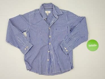 cropp koszulka oversize: Shirt 11 years, condition - Very good, pattern - Cell, color - Blue — 2