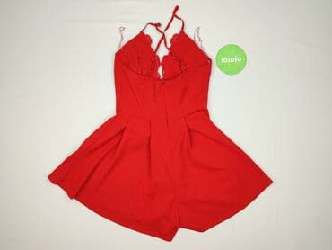 piękne czerwone sukienki na wesele: Kombinezon damski, rozmiar S — 3