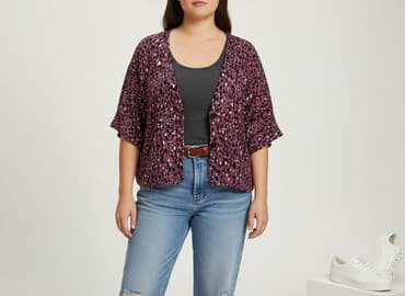 ubrania z kotem: Topshop, Kardigan damski, rozmiar 2XL — 7