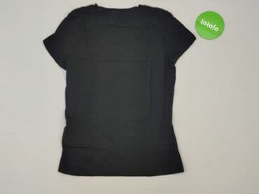 czarne t shirty w serek damskie: H&M Divided, T-shirt damski, rozmiar S — 3