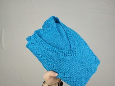 sweter turkusowy: Sweter damski, rozmiar One size — 4