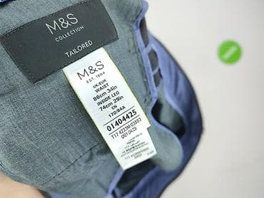 only tailoring: M&S Collection, Spodnie garniturowe dla mężczyzn, rozmiar L — 4