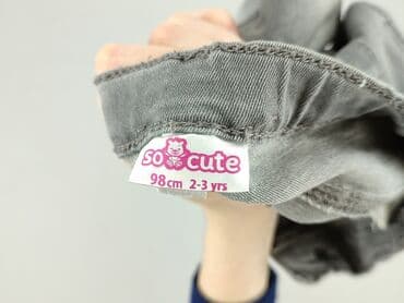 spodnie z serduszkiem: Spodnie jeansowe, So cute, 2-3 lat, 98, stan - Bardzo dobry — 5