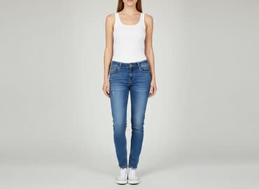 typy jeansów damskich: Jeansy damskie, rozmiar 2XS — 6