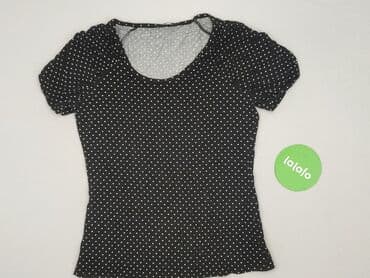 czarne bluzki w biale grochy: F&F, Bluzka damska, M — 2