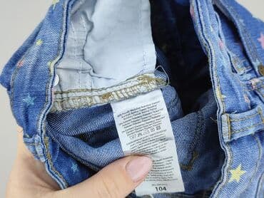 sukienki dżinsowe: Spodnie jeansowe, 3-4 lat, 104, stan - Idealny — 5