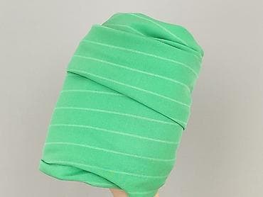 leginsy biale: Zielone damskie spodnie w delikatne, pionowe paski. - Krój: zwężane — 5