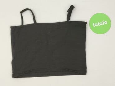 deichmann czarne sandały: Sinsay, Top damski, rozmiar S — 4