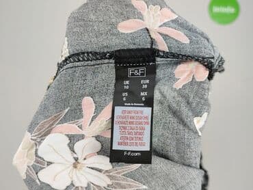 damskie materiałowe spodnie na lato: F&F, Spodnie materiałowe damskie, rozmiar M — 4