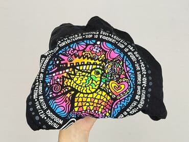 czarne koszulki damskie z nadrukiem: Футболка жіноча, розмір M — 6