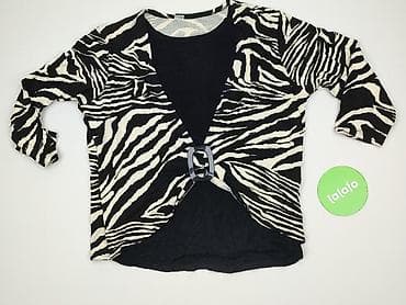 asymetryczna bluzki oversize: Zebra, Bluzka damska, rozmiar L — 2