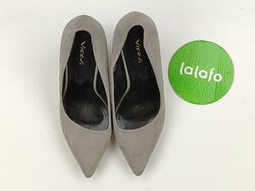 srebrne buty na obcasie ccc: Vices, Półbuty damskie, rozmiar 38 — 2