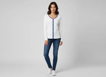 obcisla biale bluzki: AJC, Bluzka damska, S — 8