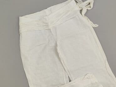 spódnico spodnie lniane: Spodnie materiałowe damskie, rozmiar L — 2