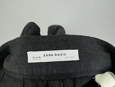 suwak: Zara, Spodnie materiałowe damskie, rozmiar XS — 4
