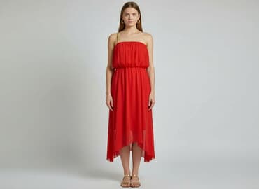 spódnice maxi jesienna: Sukienka damska, rozmiar S — 5