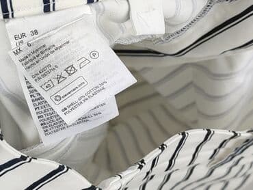 spodnie z lampasami h m: H&M, Material trousers for women, size M — 6