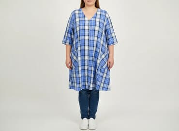 bluzki wizytowe plus size: Sukienka damska, rozmiar 5XL — 6