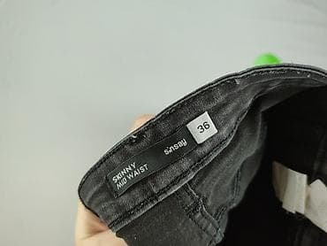 modne jeansy cropped: Jeansy damskie, rozmiar S — 4