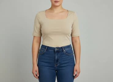 bluzki z gumką na dole plus size: Imię, Top damski, rozmiar XL — 1