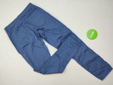 granatowe chinosy damskie: Denim, Spodnie materiałowe damskie, rozmiar S — 3