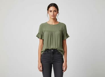 hm bluzki z krótkim rękawem: H&M, Bluzka damska, rozmiar M — 7