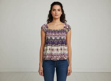 bluzki w geometryczne wzory: Bluzka damska, S — 7