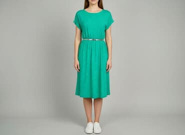 czerwone sukienki w groszki: Sukienka damska, rozmiar M — 6