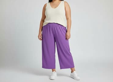 Material trousers for women, size 4XL