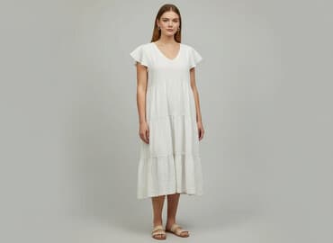 suknia biala: Sukienka damska, rozmiar S — 5