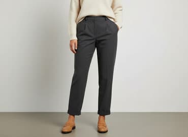 spodnie ze szwem z przodu: Spodnie materiałowe damskie, rozmiar S — 7