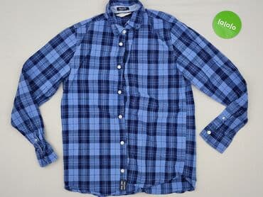 koszulka z traktorem: Shirt 14 years, condition - Perfect, pattern - Cell, color - Blue — 2