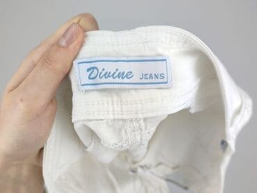 biale szerokie jeansy: Szorty damskie, rozmiar S — 4