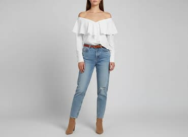 bluzka z odkrytym ramieniem allegro: Pakuten, Bluzka damska, rozmiar S — 7