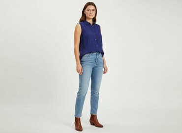 koszulki bez rękawów damskie tommy hilfiger: Tom Tailor Denim, Koszula damska, rozmiar S — 1