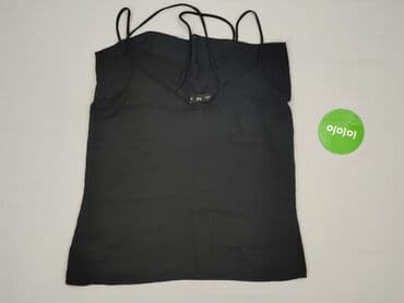 czarne bluzki dopasowana: F&F, Top damski, rozmiar M — 3