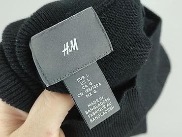 czerwona bluza pull: H&M, Golf dla mężczyzn, rozmiar L — 4