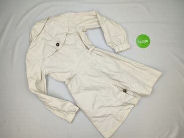 kremowy płaszcz: Płaszcz damski, rozmiar S — 3