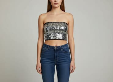 koszulki na ramiączkach plus size: Topshop, Top damski, rozmiar S — 7