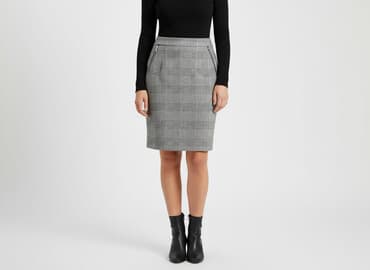 czarne spódnice w kratę: H&M, Spódnica damska, rozmiar 3XL — 7