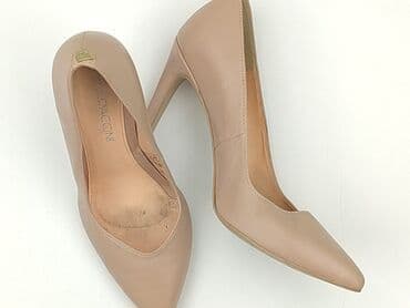 ccc srebrne sandały na obcasie: Flat shoes for women, size 37 — 1