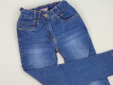 sukienki midi rozkloszowane: Spodnie jeansowe, Young Style, 9 lat, 128/134, stan - Idealny — 1