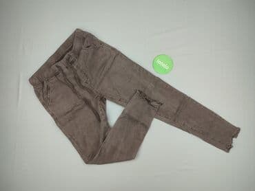 spodnie dresowe czekoladowe: Spodnie materiałowe damskie, rozmiar S — 2