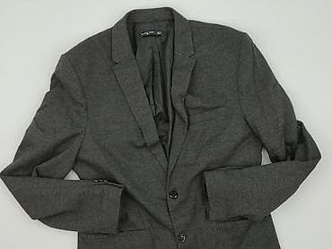identic man t shirt basic: Marynarka męska ZARA MAN Basic - Kolor: ciemnoszary (melanż) - Krój — 1