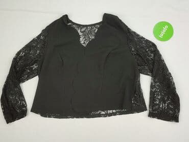 bluzki nietoperz czarne: Rose, Bluzka damska, rozmiar 2XL — 2