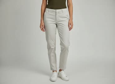 długie spodnie damskie dla wysokich: Spodnie materiałowe damskie, rozmiar L — 6