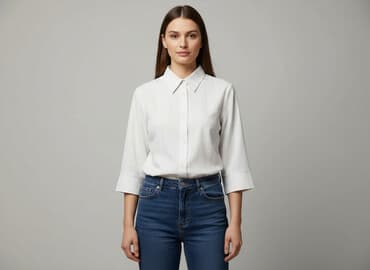 bluzka z rękawem 34: Women's blouse, size L — 1